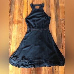 NWOT Blue Rain Black Cut-Out Detail Mini Dress Size XS